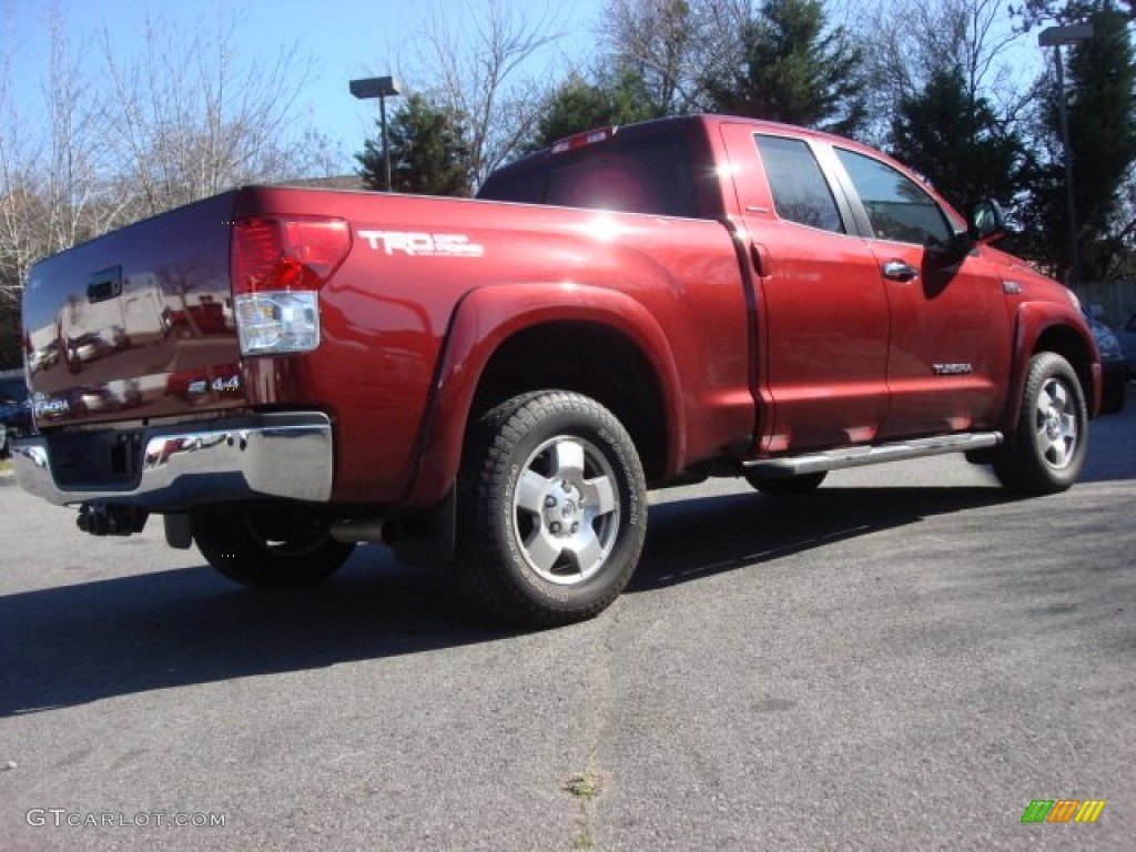 2010 Tundra Limited Double Cab 4x4 - Salsa Red Pearl / Graphite Gray photo #4