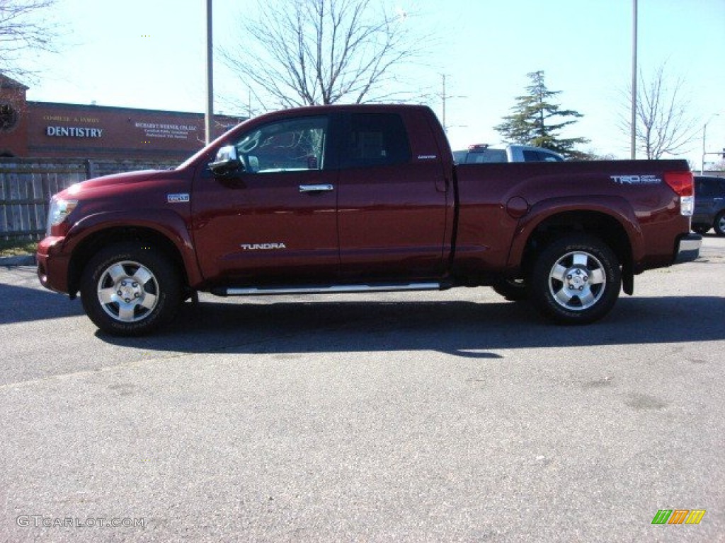 2010 Tundra Limited Double Cab 4x4 - Salsa Red Pearl / Graphite Gray photo #6