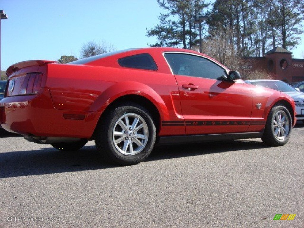 2009 Mustang V6 Premium Coupe - Torch Red / Light Graphite photo #4