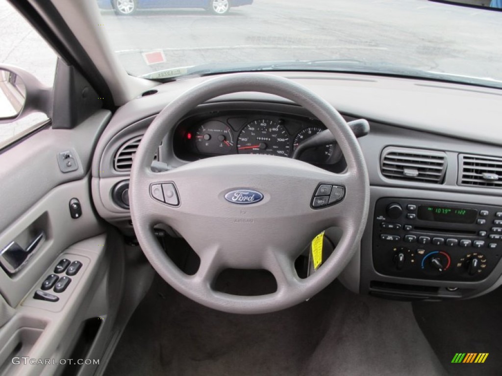 2003 Ford Taurus SES Medium Graphite Steering Wheel Photo #61674127