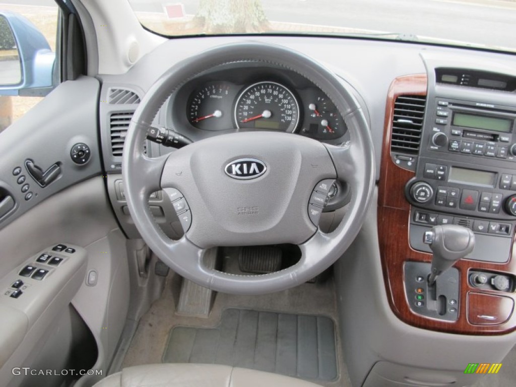 2006 Kia Sedona EX Gray Dashboard Photo #61674236