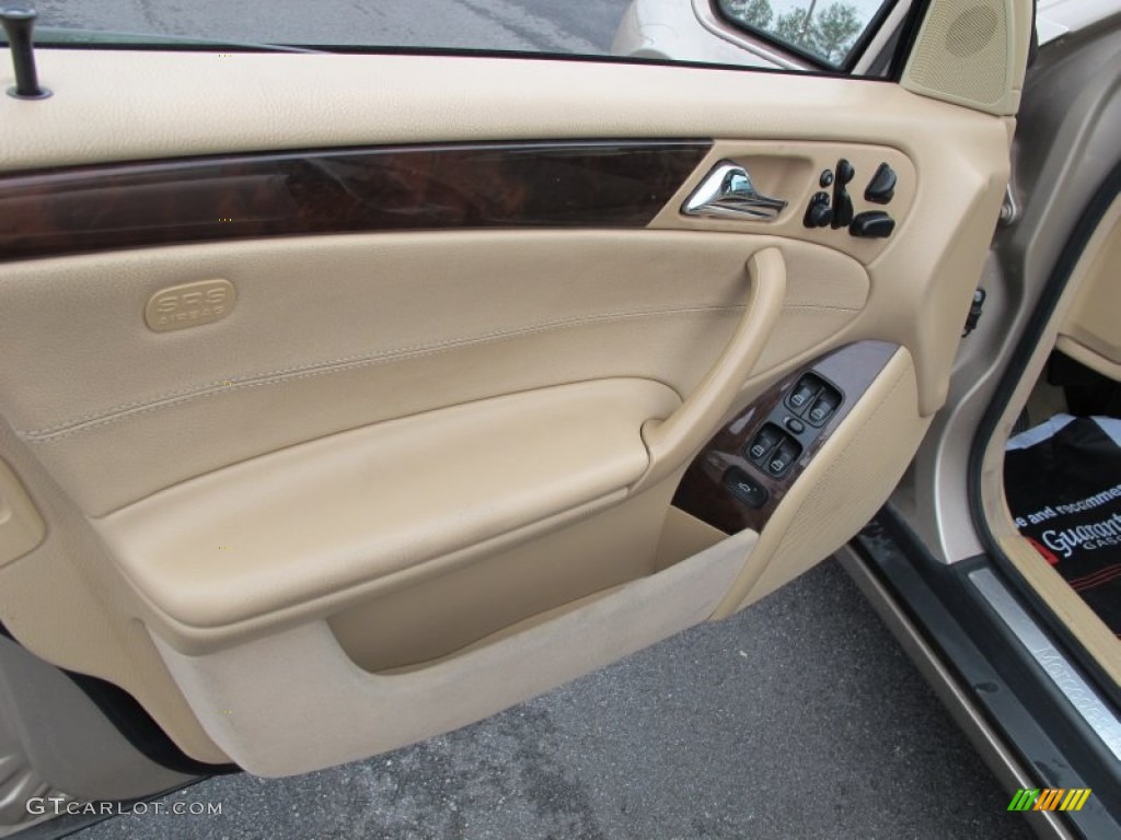2001 Mercedes-Benz C 320 Sedan Java Door Panel Photo #61674839