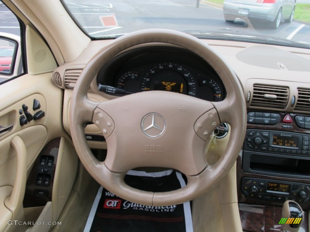 2001 Mercedes-Benz C 320 Sedan Java Steering Wheel Photo #61674890