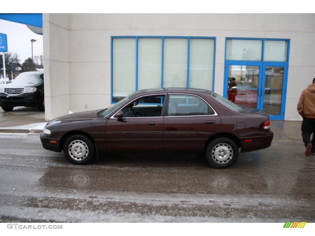 1996 626 LX - Burgundy Brilliance Mica / Gray photo #13