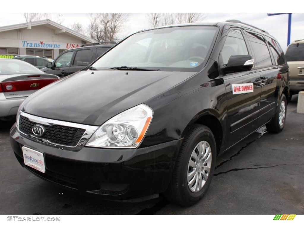 2011 Sedona LX - Midnight Black / Beige photo #1