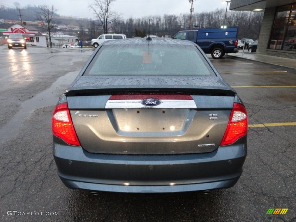 2011 Fusion SEL V6 AWD - Steel Blue Metallic / Charcoal Black photo #3