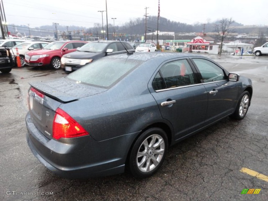 2011 Fusion SEL V6 AWD - Steel Blue Metallic / Charcoal Black photo #4