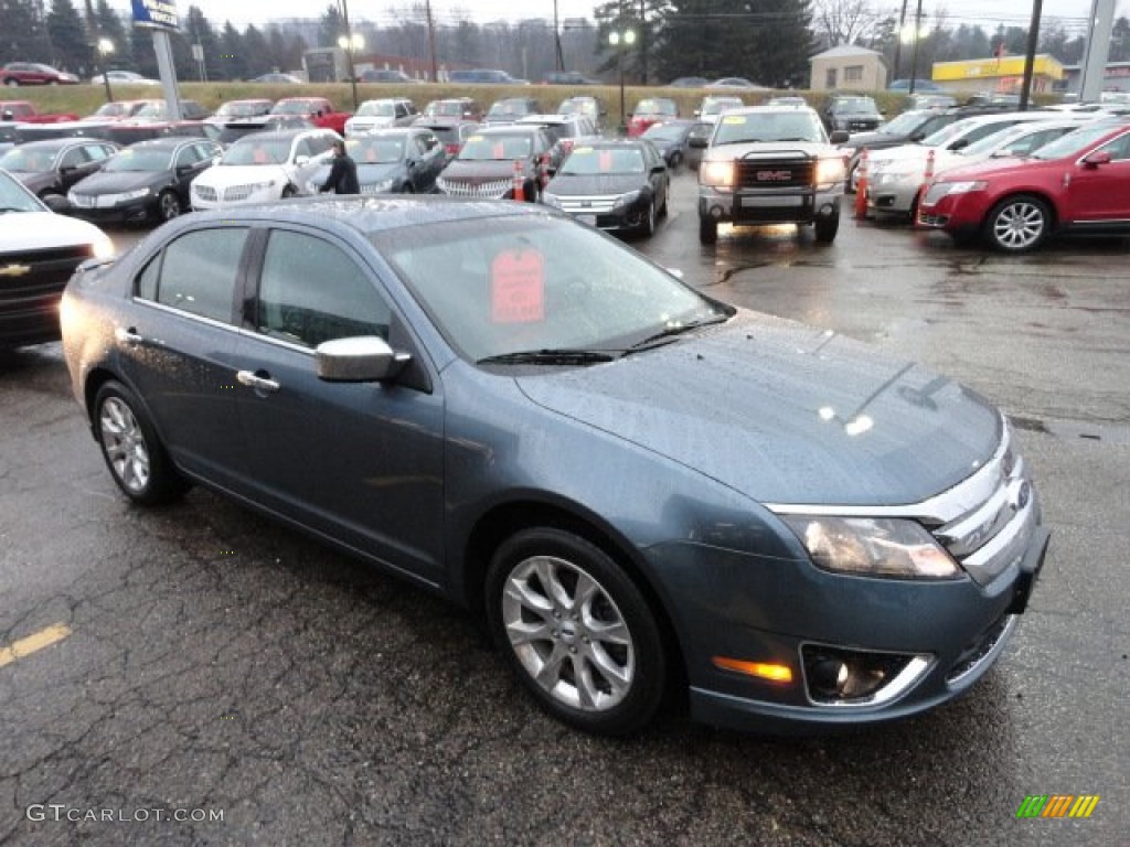 2011 Fusion SEL V6 AWD - Steel Blue Metallic / Charcoal Black photo #6