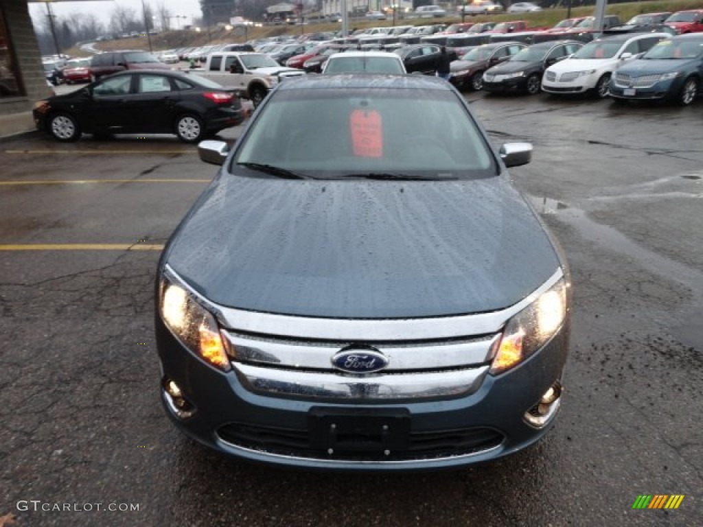 2011 Fusion SEL V6 AWD - Steel Blue Metallic / Charcoal Black photo #7