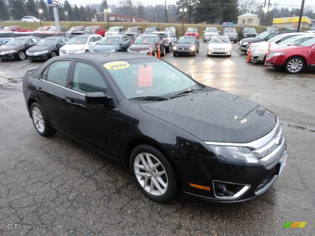 2010 Fusion SEL V6 AWD - Tuxedo Black Metallic / Charcoal Black photo #6