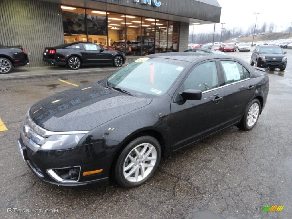 2010 Fusion SEL V6 AWD - Tuxedo Black Metallic / Charcoal Black photo #8