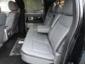 Platinum Steel Gray/Black Leather Rear Seat Photo for 2012 Ford F150 #61676748