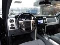 Platinum Steel Gray/Black Leather Dashboard Photo for 2012 Ford F150 #61676754