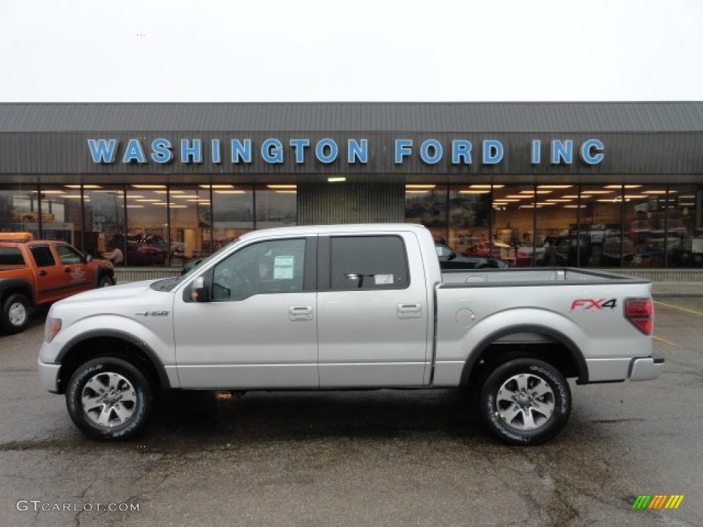 2012 F150 FX4 SuperCrew 4x4 - Ingot Silver Metallic / Black photo #1