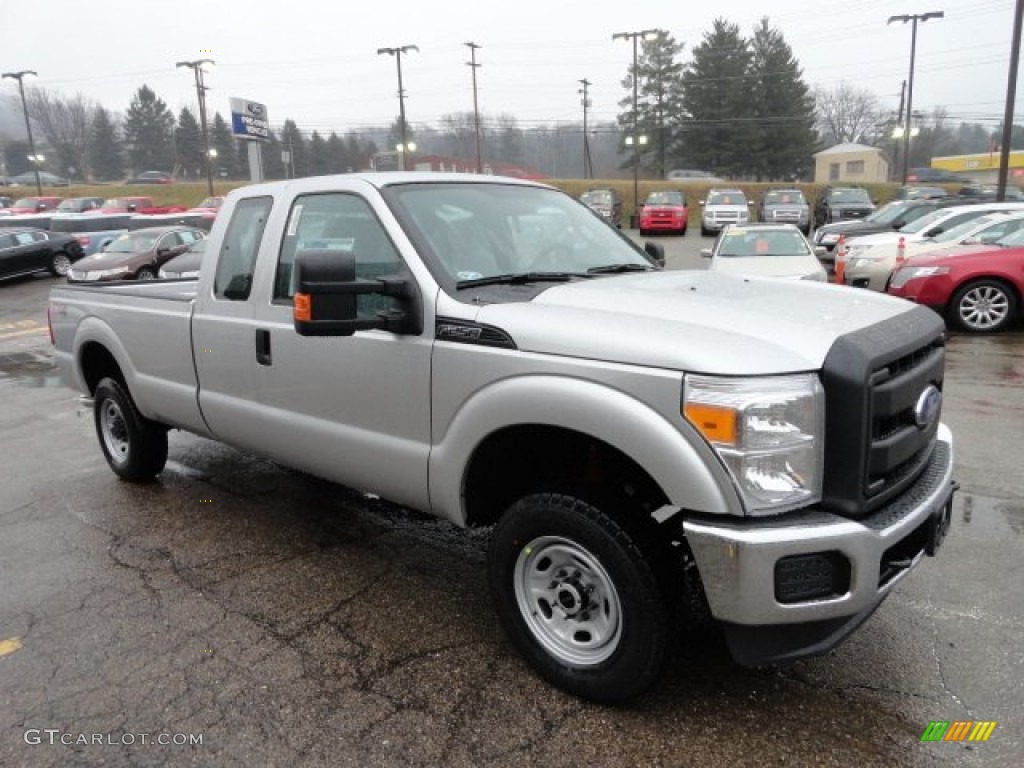 2012 F250 Super Duty XL SuperCab 4x4 - Ingot Silver Metallic / Steel photo #6