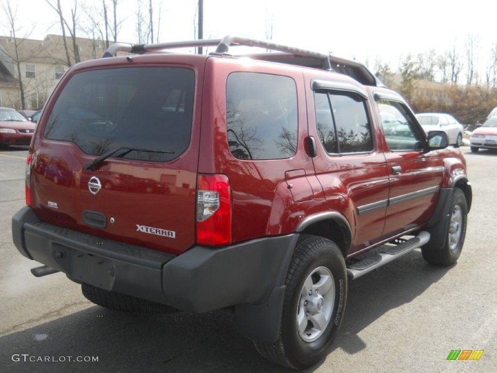 2004 Xterra SE 4x4 - Thermal Red Metallic / Charcoal photo #2