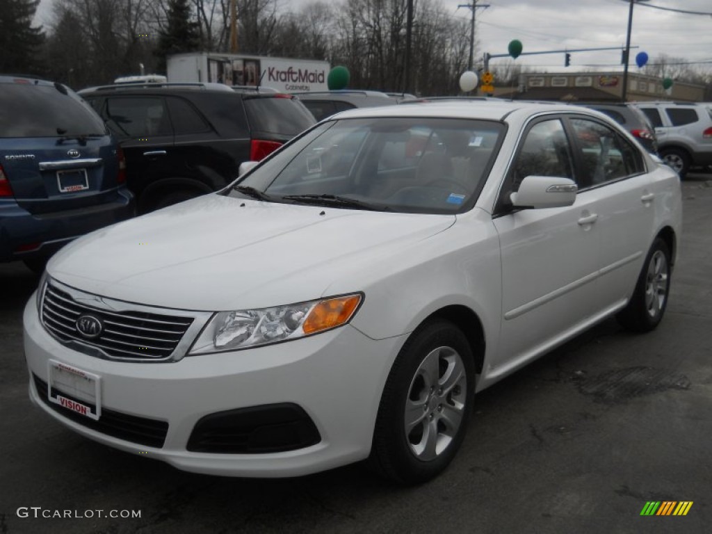 Clear White Kia Optima