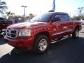 2008 Inferno Red Crystal Pearl Dodge Dakota SLT Crew Cab  photo #4