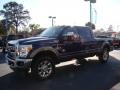 2011 Dark Blue Pearl Metallic Ford F250 Super Duty Lariat Crew Cab 4x4  photo #5