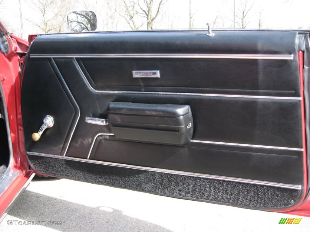 1969 Pontiac GTO Hardtop Black Door Panel Photo #61681293