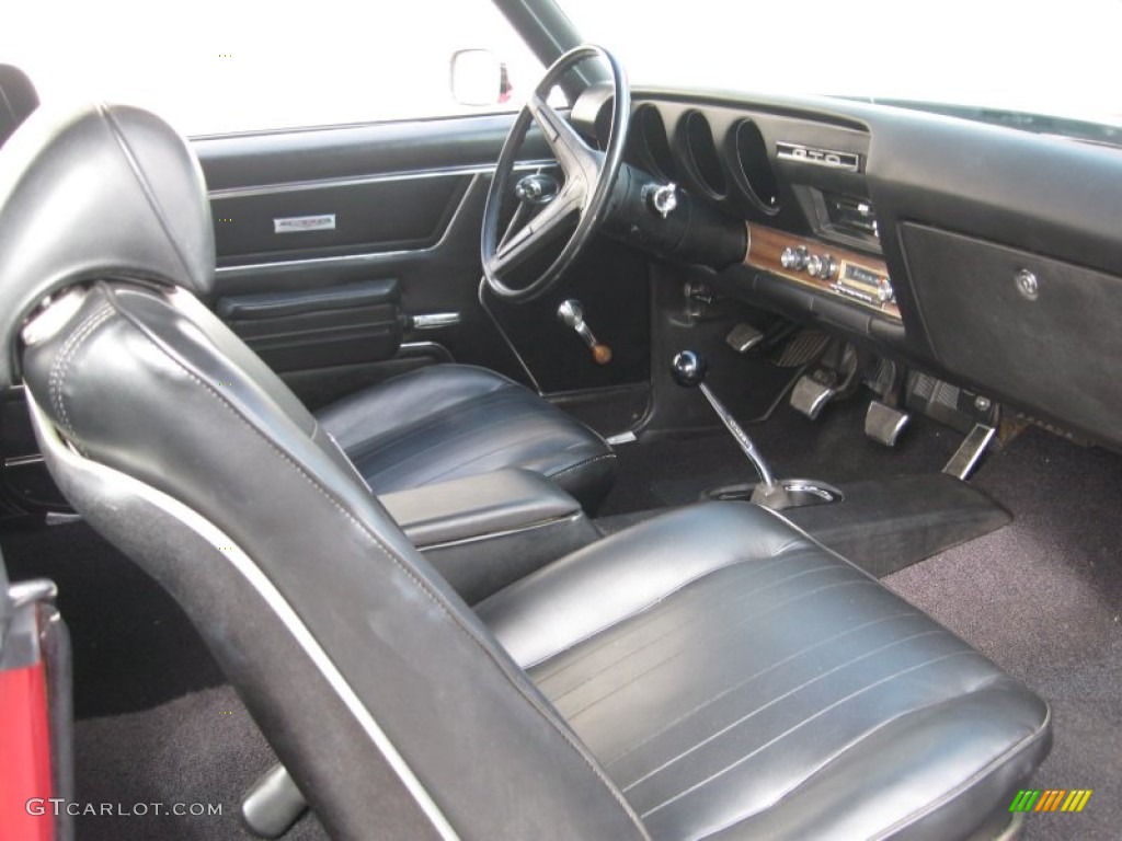 Black Interior 1969 Pontiac GTO Hardtop Photo #61681310