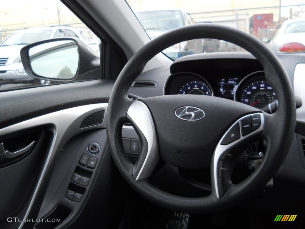 2012 Elantra GLS - Harbor Gray Metallic / Gray photo #4