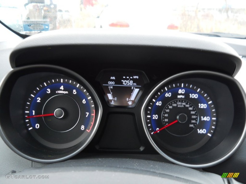 2012 Elantra GLS - Harbor Gray Metallic / Gray photo #12