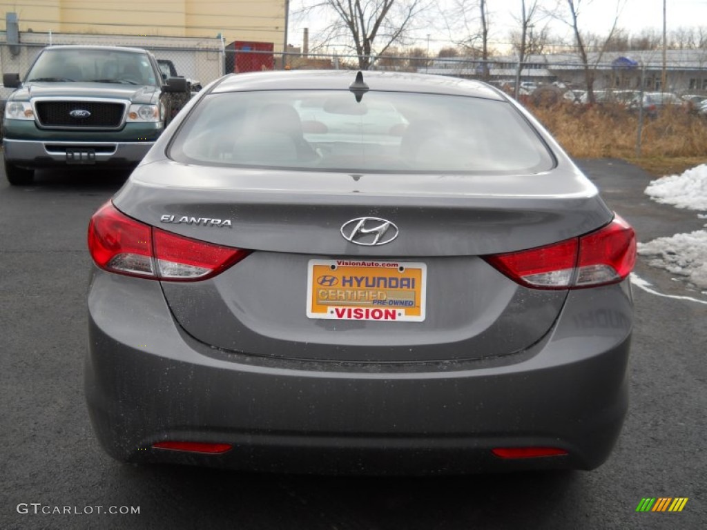 2012 Elantra GLS - Harbor Gray Metallic / Gray photo #15