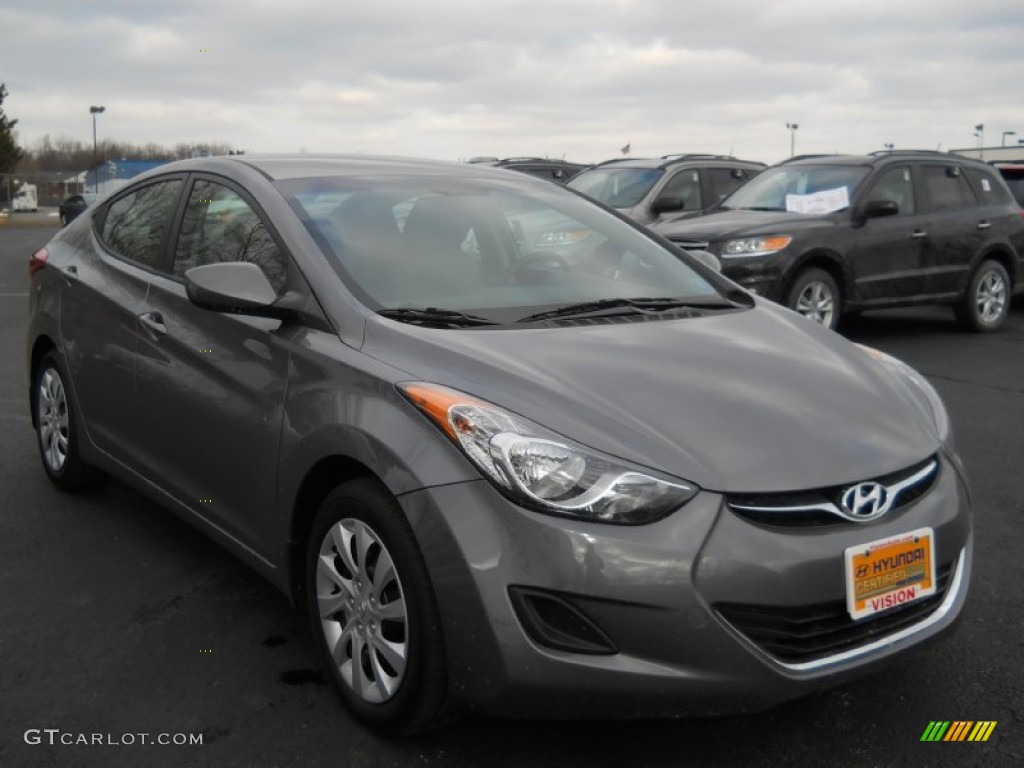 2012 Elantra GLS - Harbor Gray Metallic / Gray photo #16