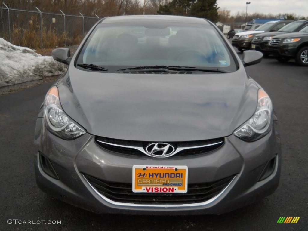 2012 Elantra GLS - Harbor Gray Metallic / Gray photo #17