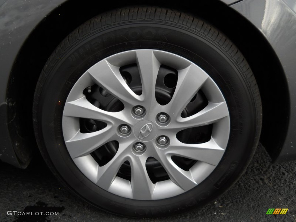 2012 Elantra GLS - Harbor Gray Metallic / Gray photo #18