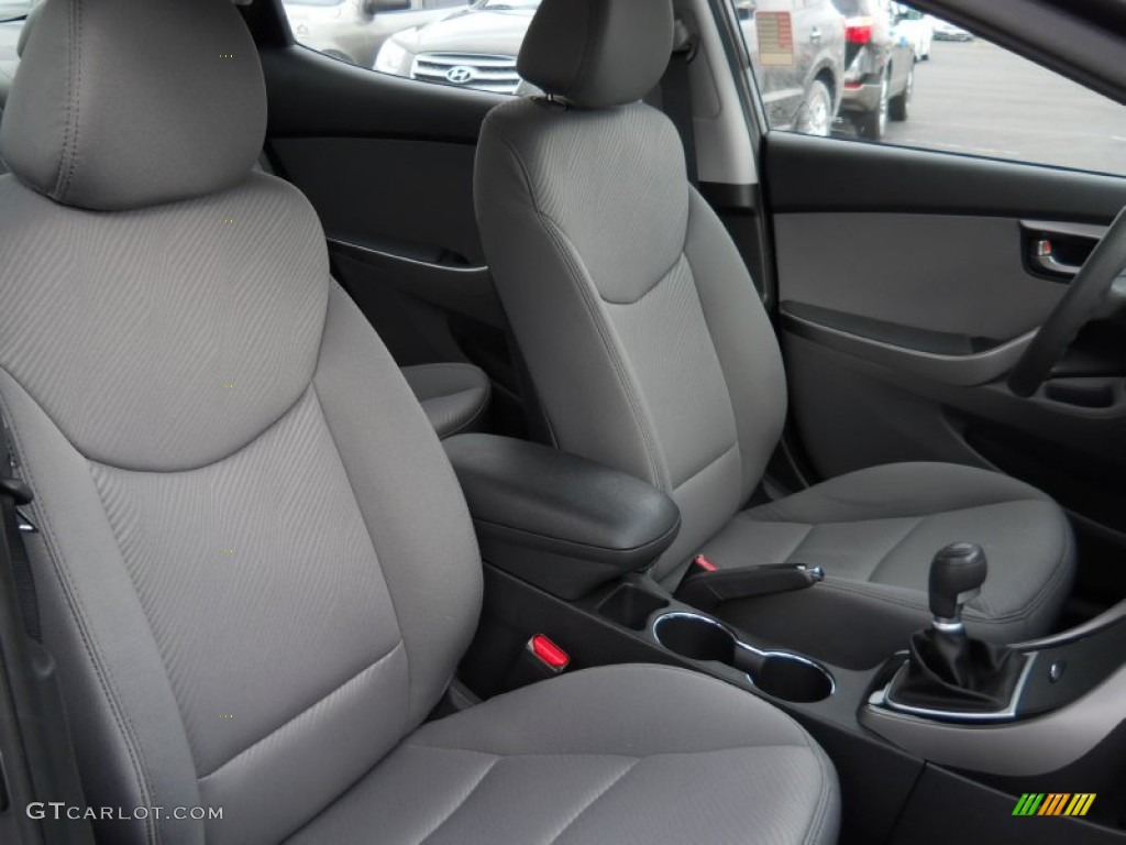 2012 Elantra GLS - Harbor Gray Metallic / Gray photo #19
