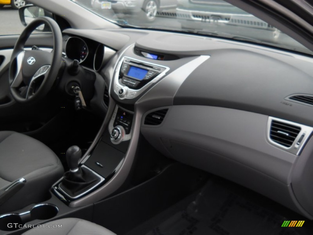 2012 Elantra GLS - Harbor Gray Metallic / Gray photo #20