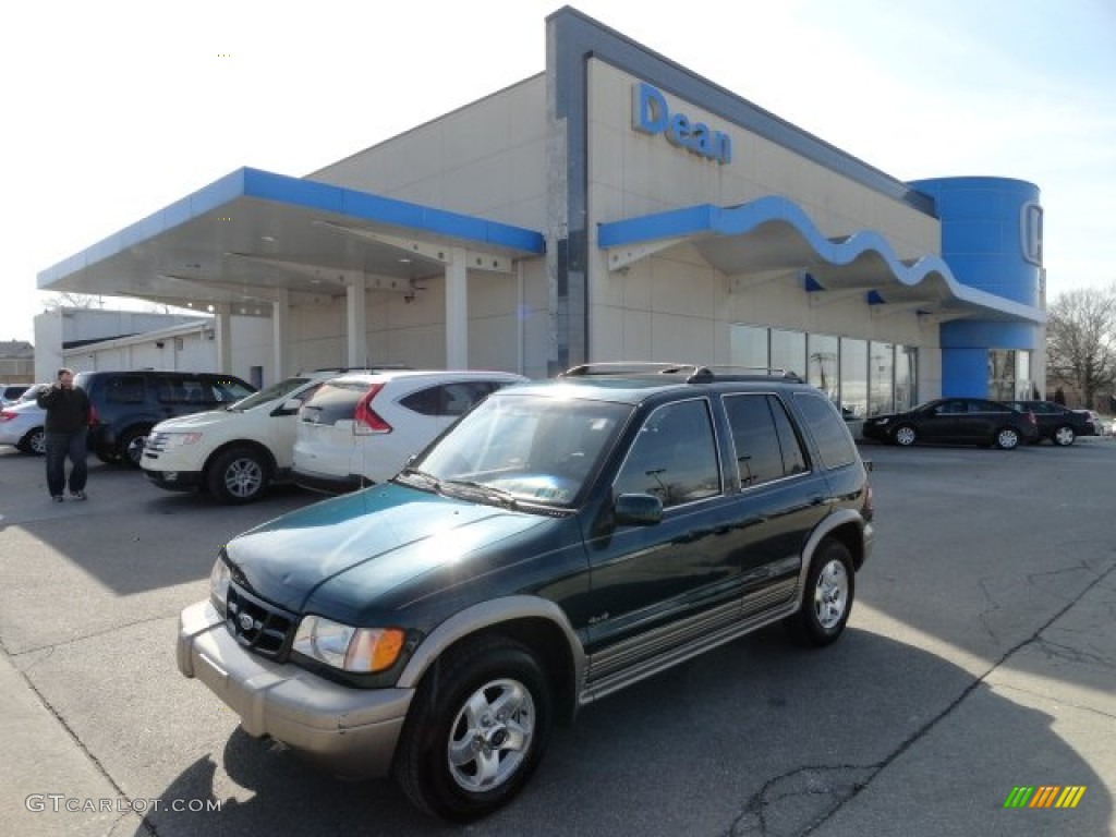 2001 Sportage EX 4x4 - Evergreen / Brown photo #1