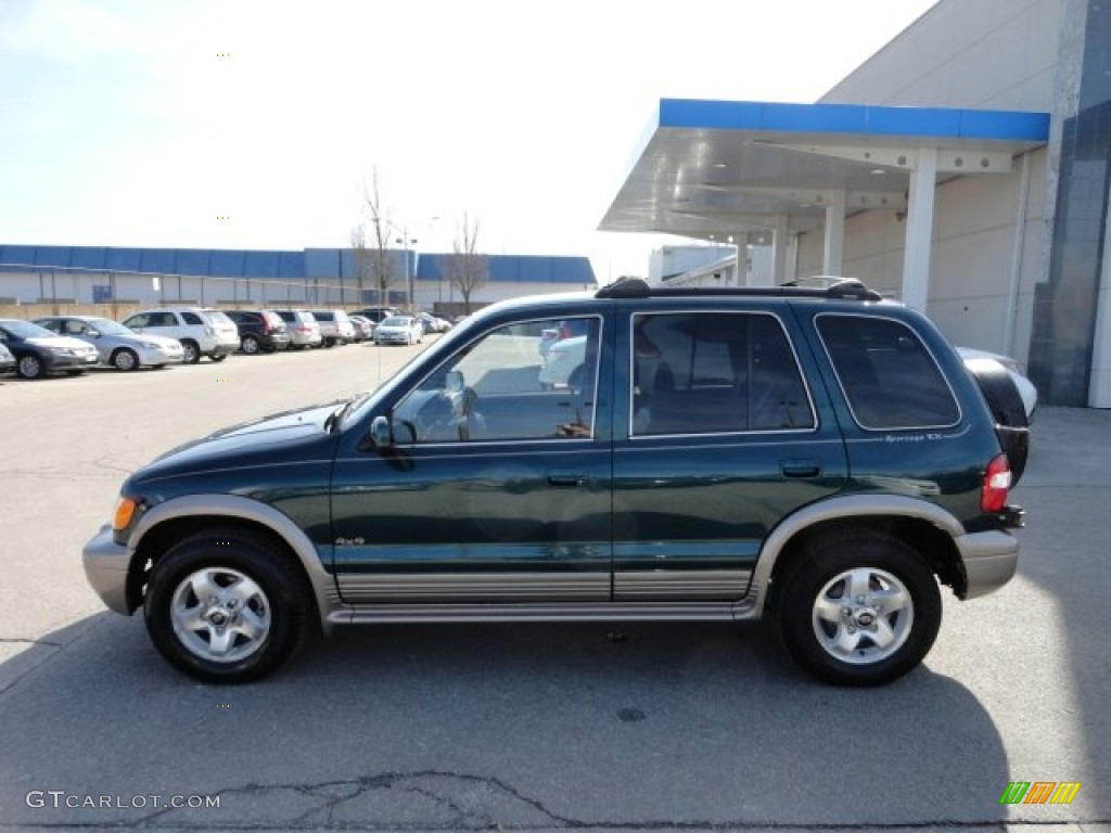 2001 Sportage EX 4x4 - Evergreen / Brown photo #2