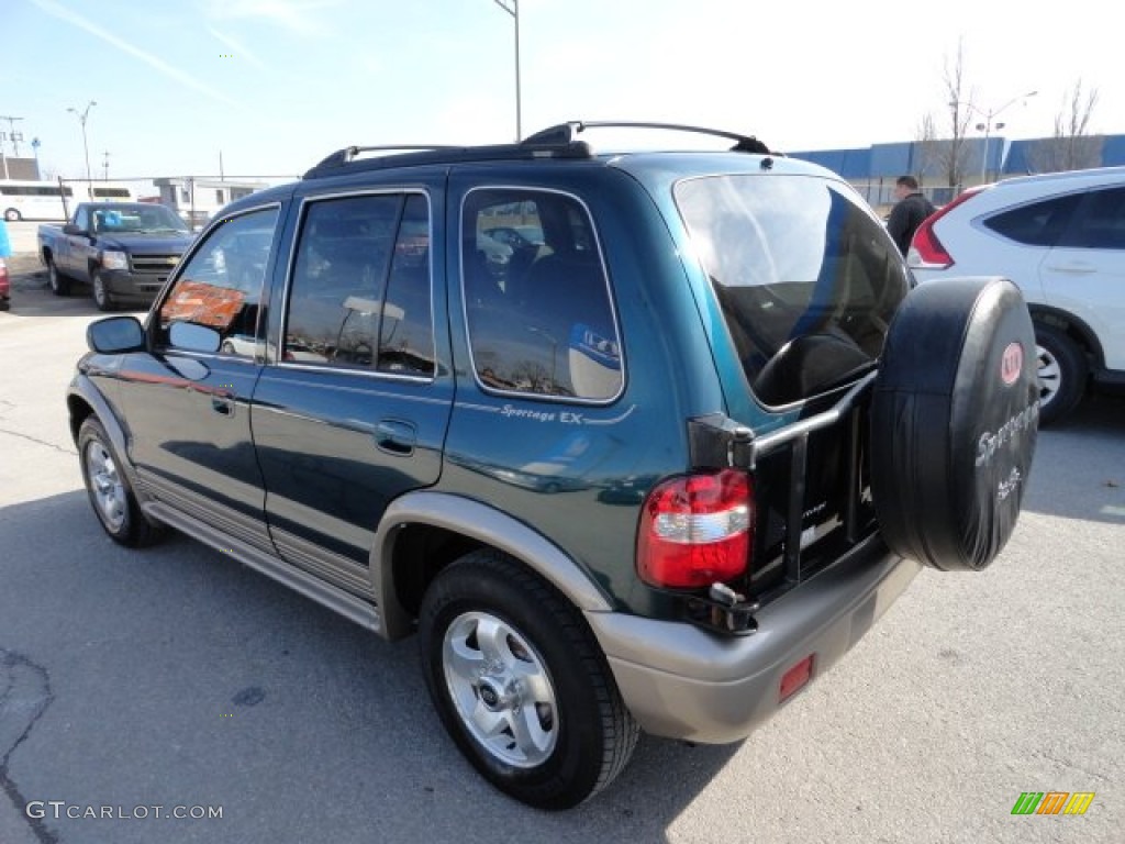 2001 Sportage EX 4x4 - Evergreen / Brown photo #3