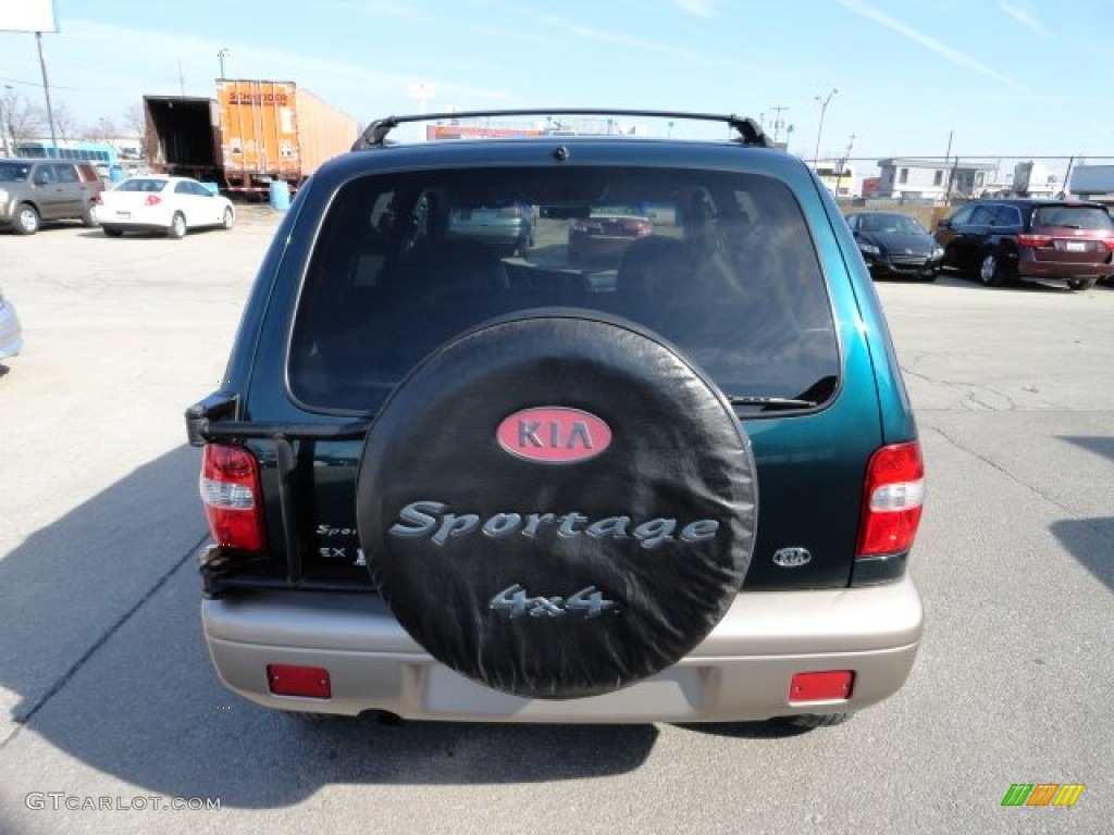 2001 Sportage EX 4x4 - Evergreen / Brown photo #4