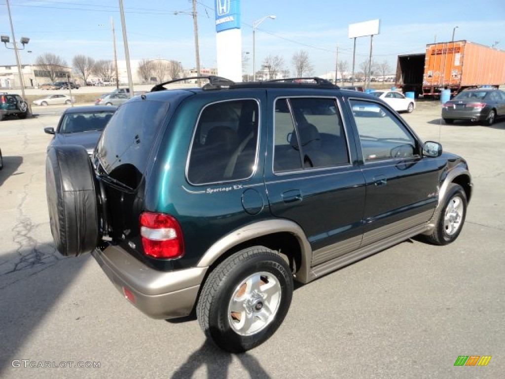 2001 Sportage EX 4x4 - Evergreen / Brown photo #5