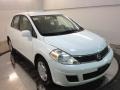 2008 Fresh Powder White Nissan Versa 1.8 S Sedan  photo #2