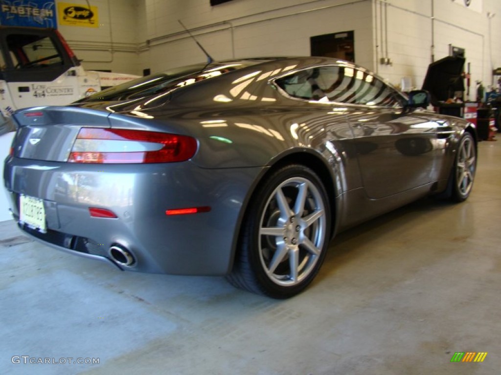 2007 V8 Vantage Coupe - Meteorite Silver / Obsidian Black photo #4