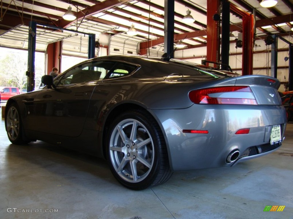 2007 V8 Vantage Coupe - Meteorite Silver / Obsidian Black photo #6