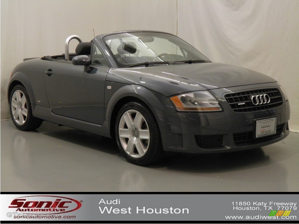 2005 TT 3.2 quattro Roadster - Dolomite Grey Pearl Effect / Ebony Black photo #1