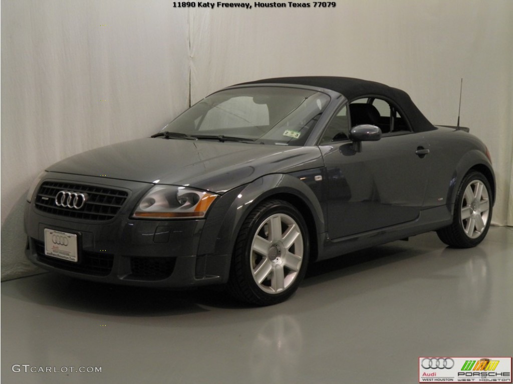 2005 TT 3.2 quattro Roadster - Dolomite Grey Pearl Effect / Ebony Black photo #4