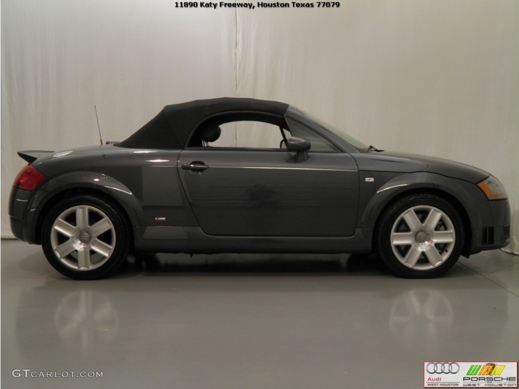 2005 TT 3.2 quattro Roadster - Dolomite Grey Pearl Effect / Ebony Black photo #6