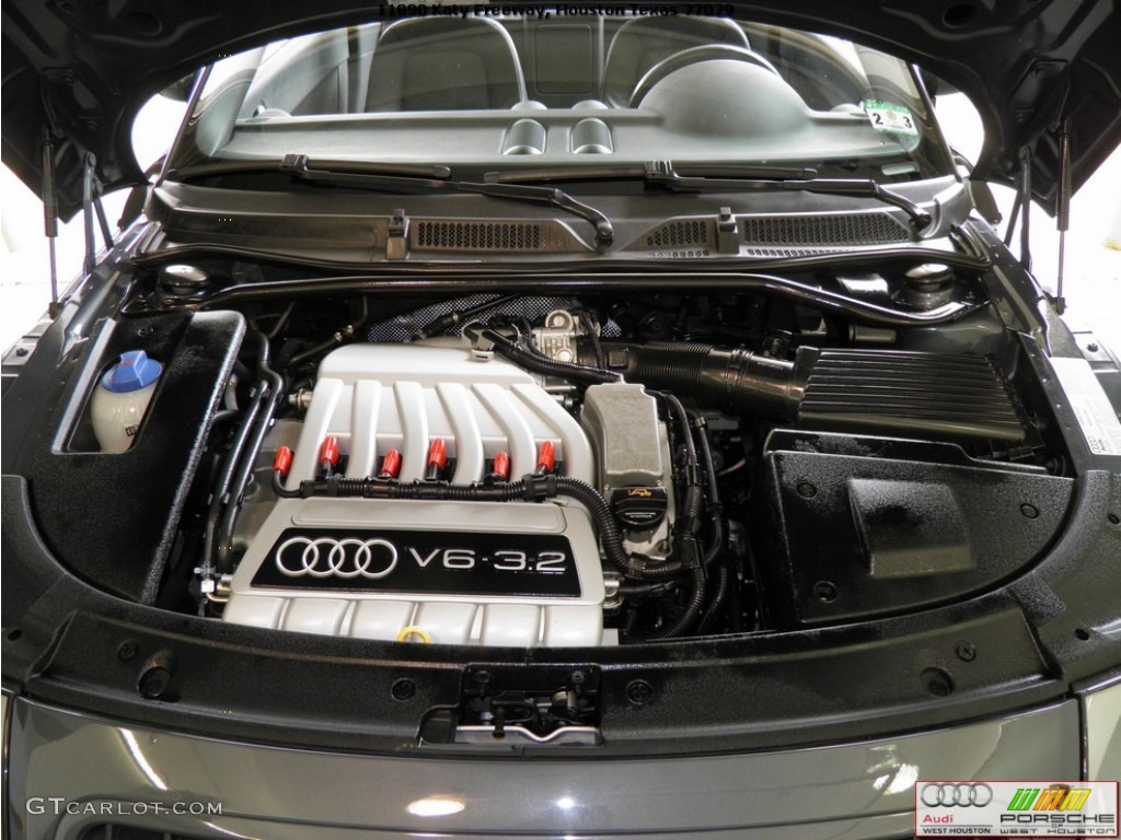 2005 TT 3.2 quattro Roadster - Dolomite Grey Pearl Effect / Ebony Black photo #14