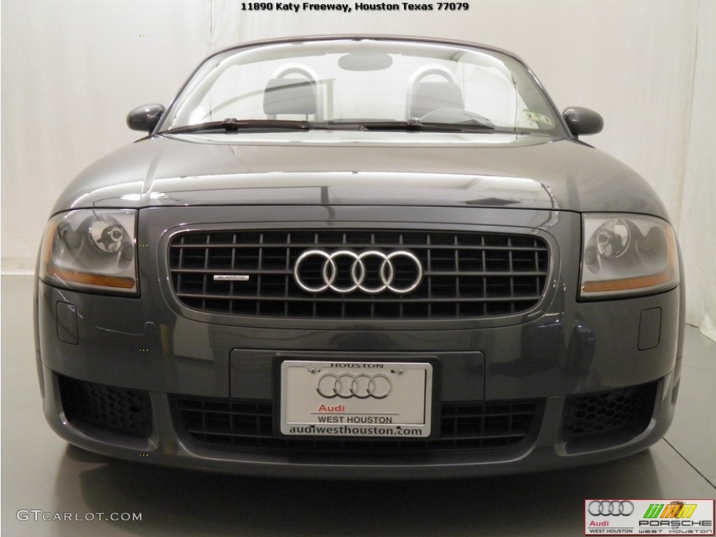 2005 TT 3.2 quattro Roadster - Dolomite Grey Pearl Effect / Ebony Black photo #16