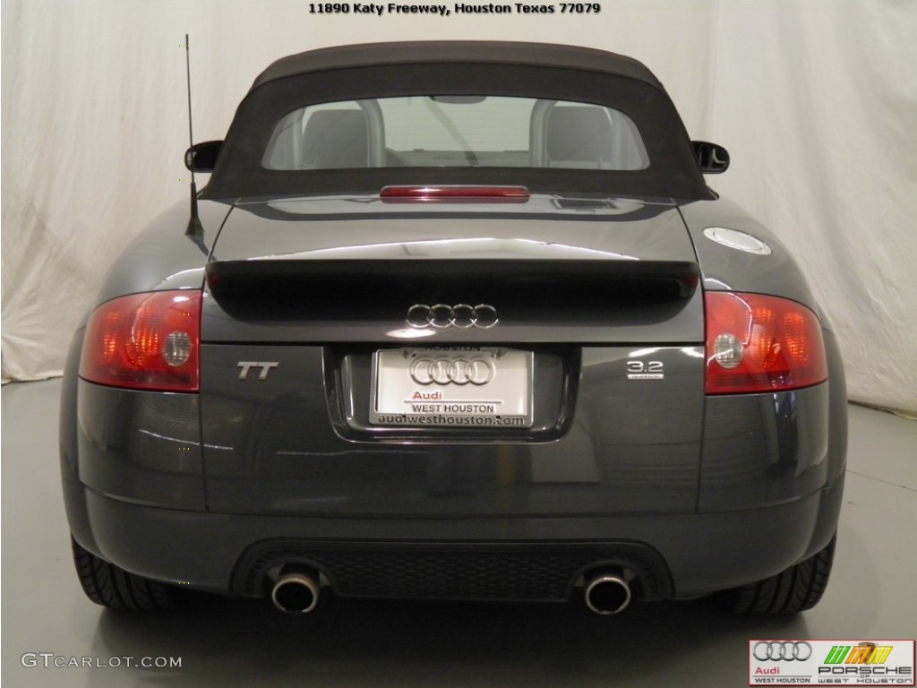 2005 TT 3.2 quattro Roadster - Dolomite Grey Pearl Effect / Ebony Black photo #18