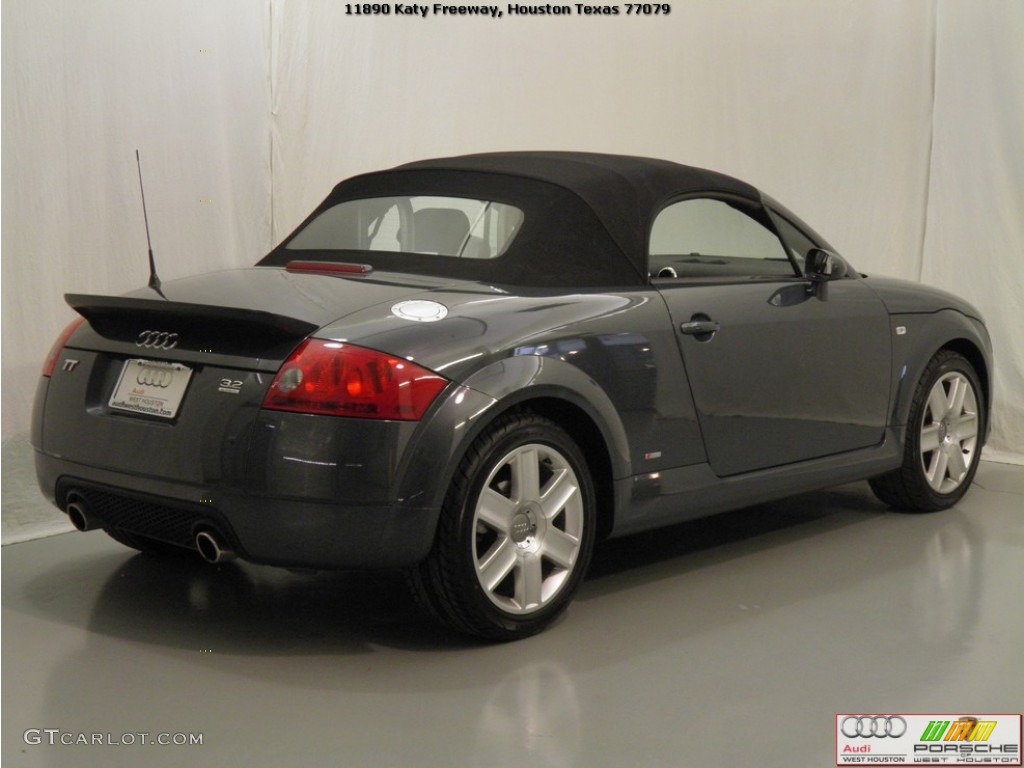2005 TT 3.2 quattro Roadster - Dolomite Grey Pearl Effect / Ebony Black photo #20