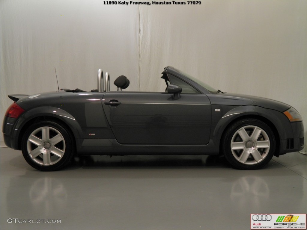 2005 TT 3.2 quattro Roadster - Dolomite Grey Pearl Effect / Ebony Black photo #23