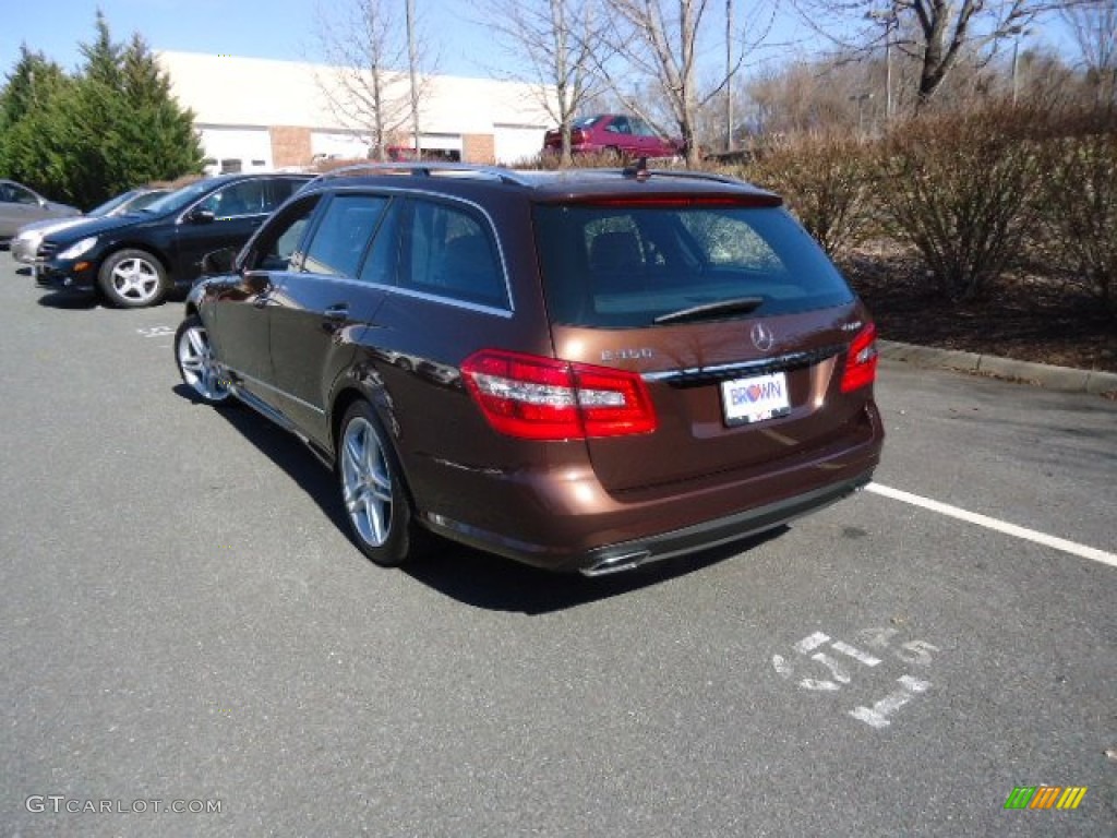 2012 E 350 4Matic Wagon - designo Mystic Brown / Natural Beige/Black photo #5